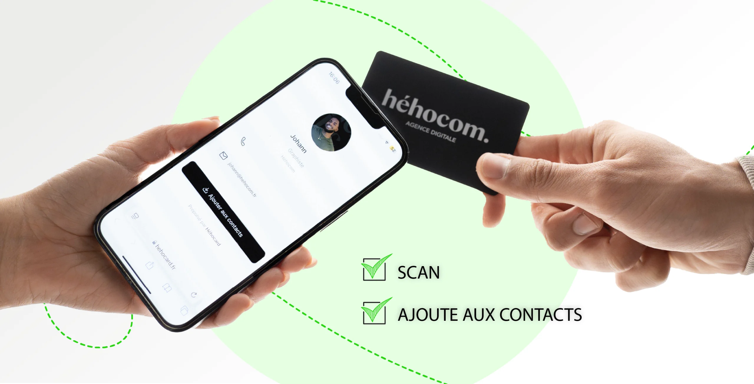 Comment fonctionne une carte de visite NFC ?